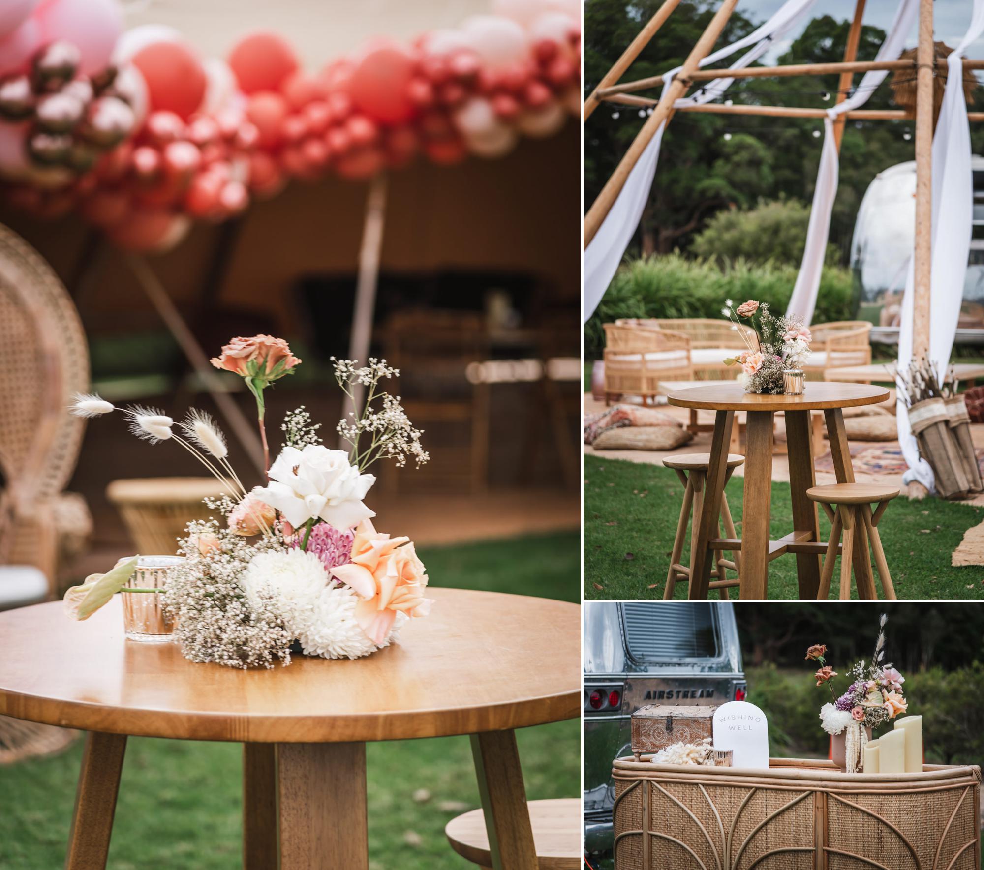 bramblewood farm tipi wedding furniture